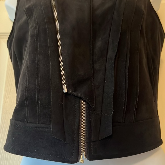 BCBG suede moto vest - Picture 4 of 11